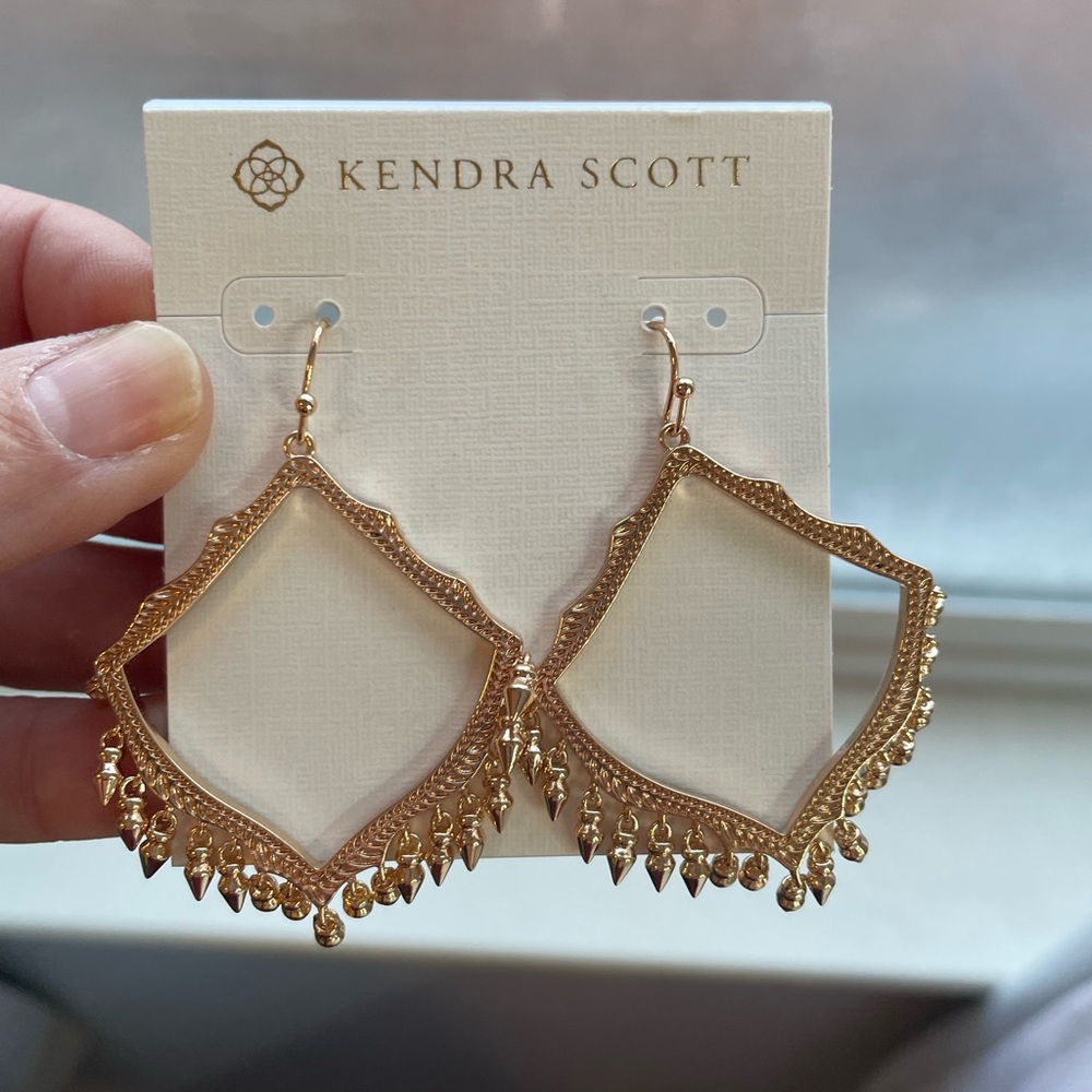 Kendra Scott Rose Gold Lacy Chandelier Earrings